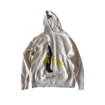 Arcelevn “I’m Fine” Graphic Hoodie (Beige)