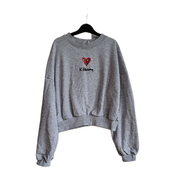 Grey Keith Haring sweatshirt