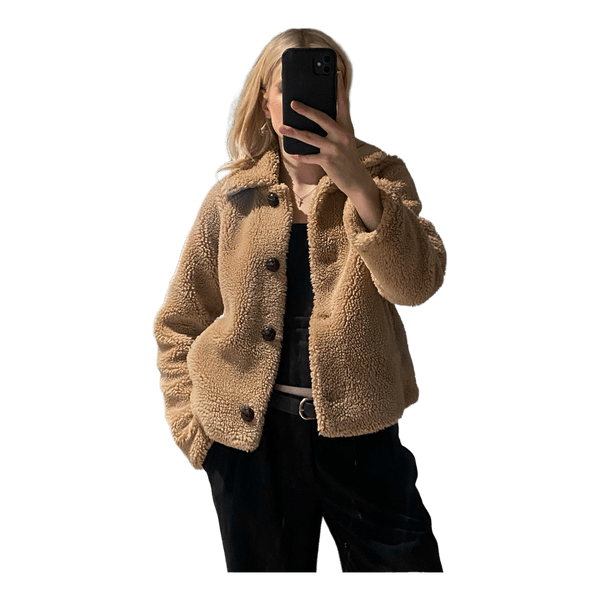 Brown fleece jacket