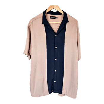 Burton Menswear London Bowling Shirt L – Retro Vintage Summer Shirt
