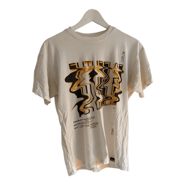Hvid t-shirt med print