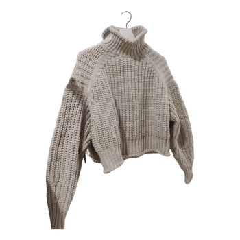 Beige neulepusero