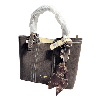 Chio 2nd Suede Tote Bag – With Crossbody Strap