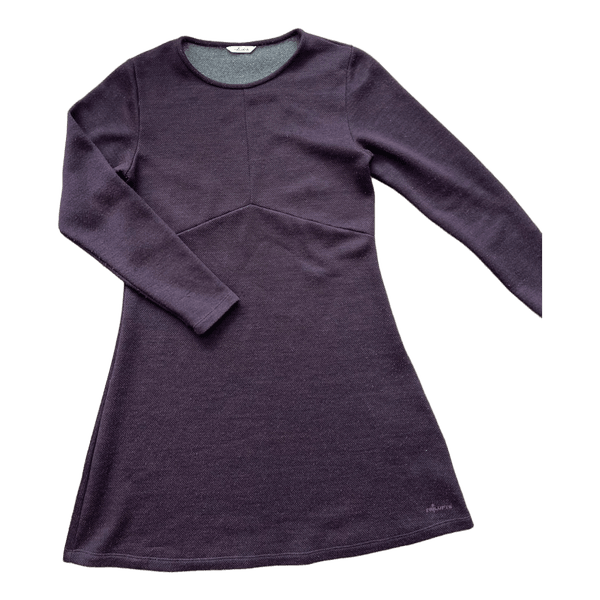 Violetti pitkähihainen neulemekko
