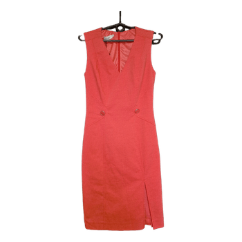 Proginė koralinė suknelė