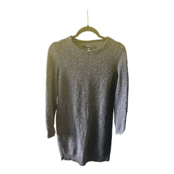 Grey knitted sweater