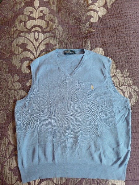 Polo light blue vest