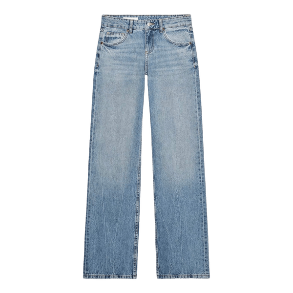 Zara lyseblå wide-leg jeans