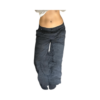 Black parachute pants 