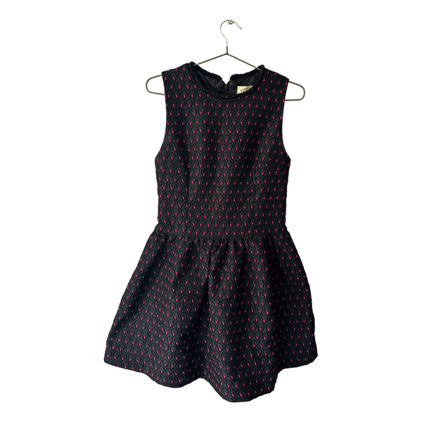 Black and pink patterned dress
