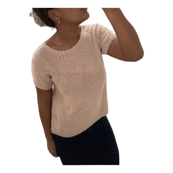 Hjemmestrikket t-shirt