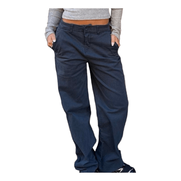 Blue wide-leg trousers