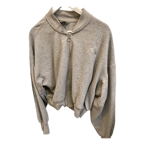 Grey Adidas zip-up jacket