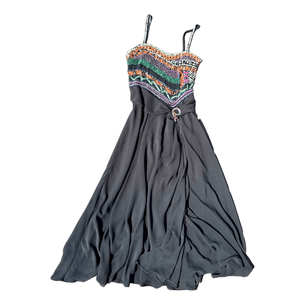 Black sequin embellished dress