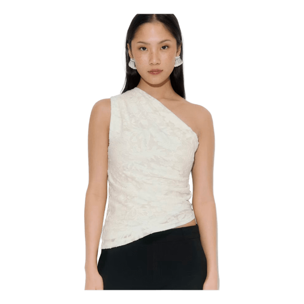 Blonde one-shoulder top