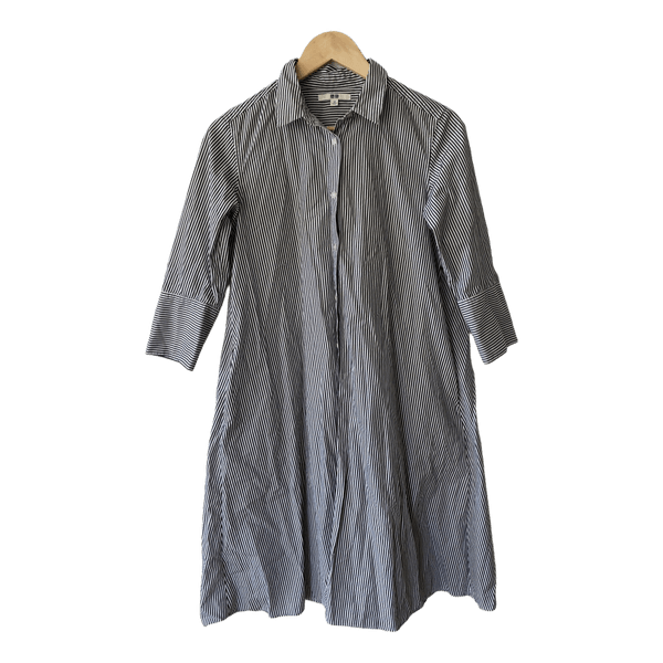 Uniqlo striped shirt dress XS