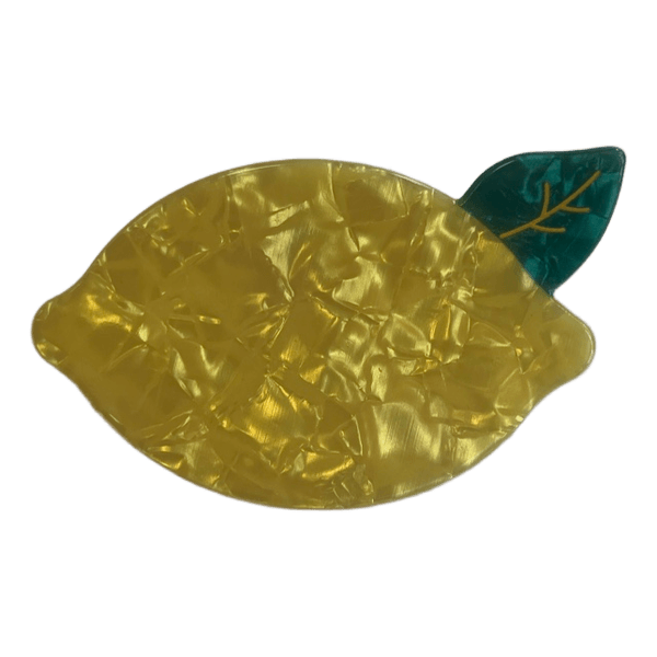 Lemon hair claw clip