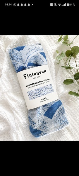Uusi/avaamaton Finlayson LaudelIina-saunapyyhe / laudeliina 💙