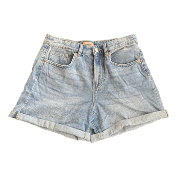 Sinisen denimshortsit