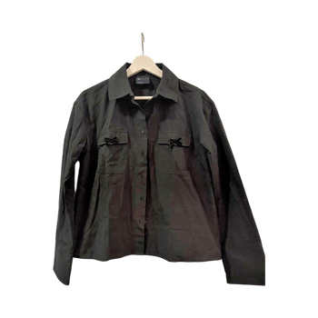 Black button-up shirt