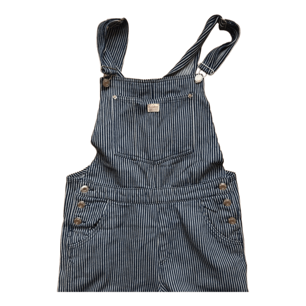 Stribede denim overalls