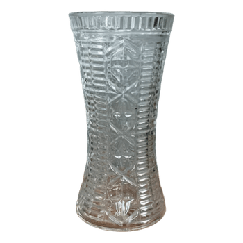 Vintage collection Pressed glass vase crystal glass