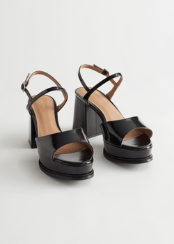 Slingback platform sandals