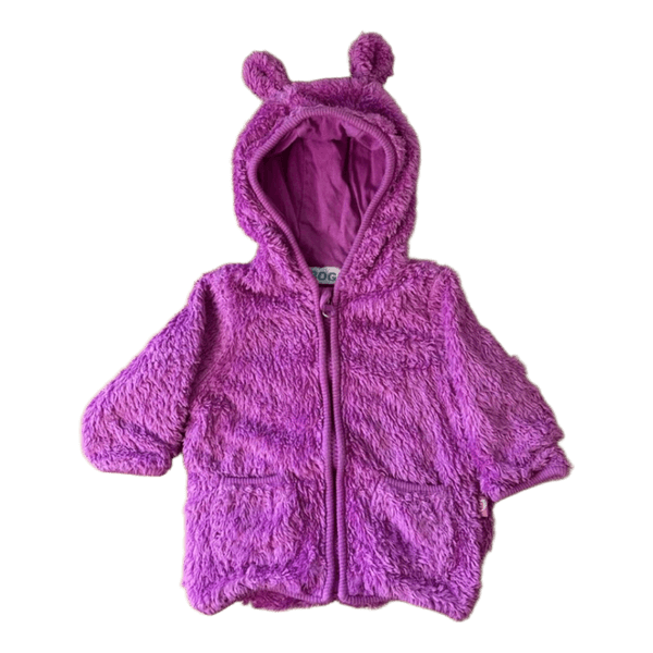 Violetti pörröinen takki