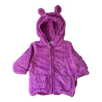 Violetti pörröinen takki