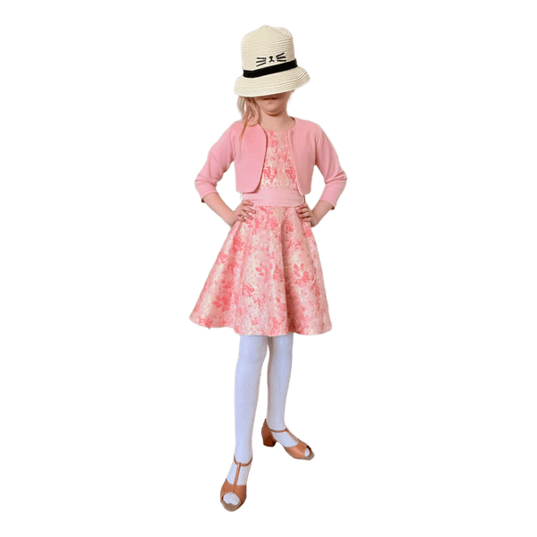 Pink floral dress set