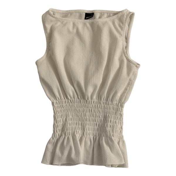 Hvid Gina Tricot top