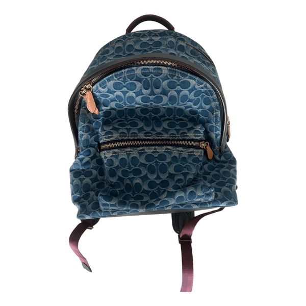 Coach denim backpack