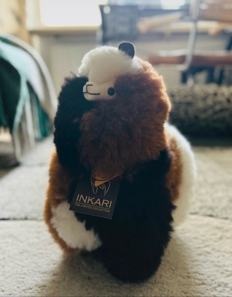 Inkari Limited Collection – Dark Brown Calico Alpaca (23 cm)