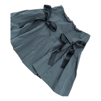 Grey pleated mini skirt