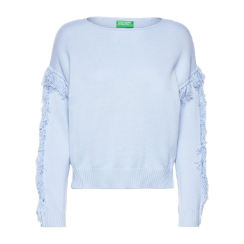 Boat-neck sweat l/s
