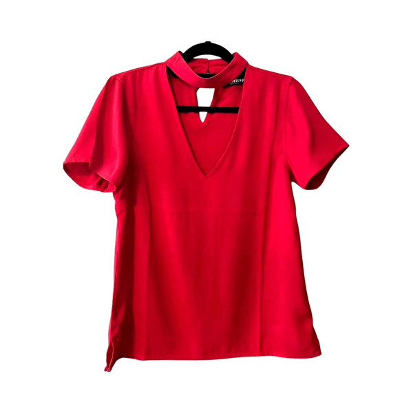 Firetrap red choker top