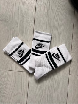 Nike white crew socks