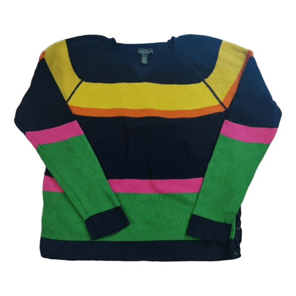 Lauren Jeans Co. RL Colorblock Y2K Neule - M/L