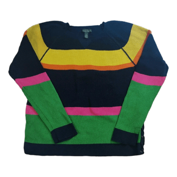 Lauren Jeans Co. RL Colorblock Y2K Neule - M/L