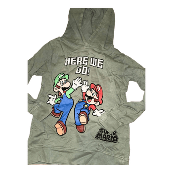 Khaki Super Mario hoodie
