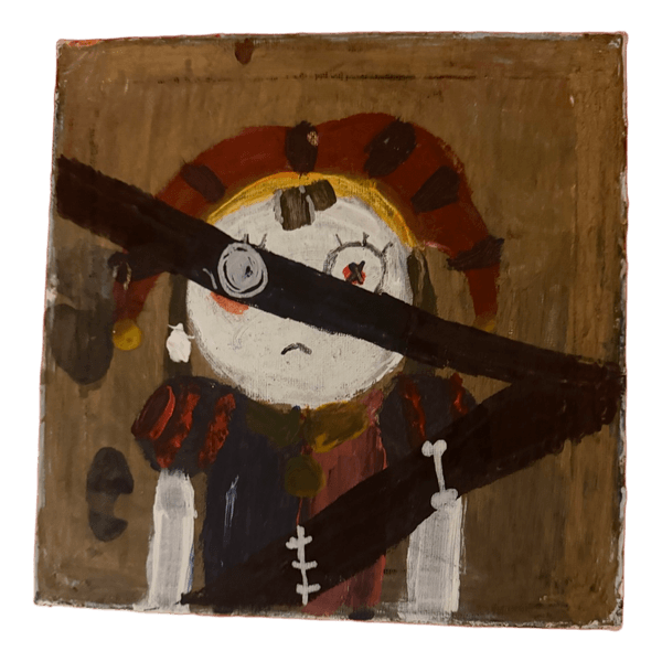 Hand painted jester canvas TADC