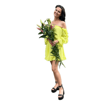 La Perla Canary Yellow Ruffle Dress | Ultimate Hot Girl Summer Piece S/M