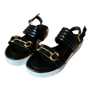 Black Yes Mile sandals