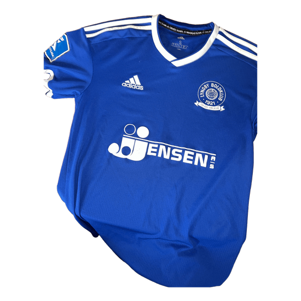 Blå adidas fodboldtrøje