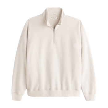 Men's essential oversized quarter-zip sweatshirt