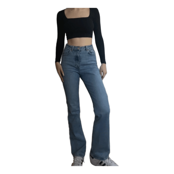 Zara blue denim jeans