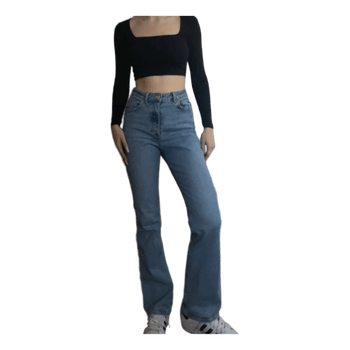 Zara blue denim jeans