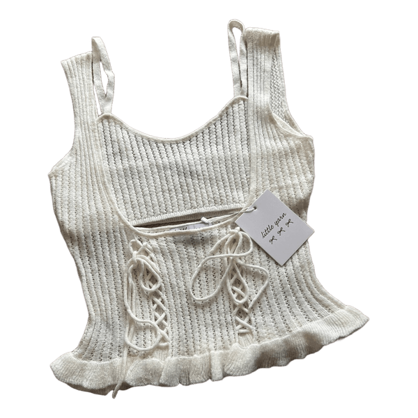 Little Yarn strikket top i to dele