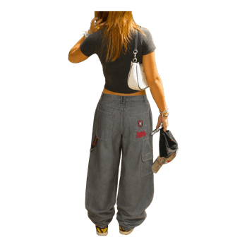 Grey baggy jeans