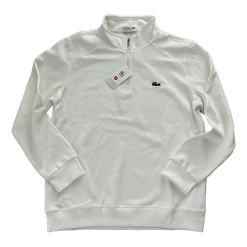 White Lacoste pullover